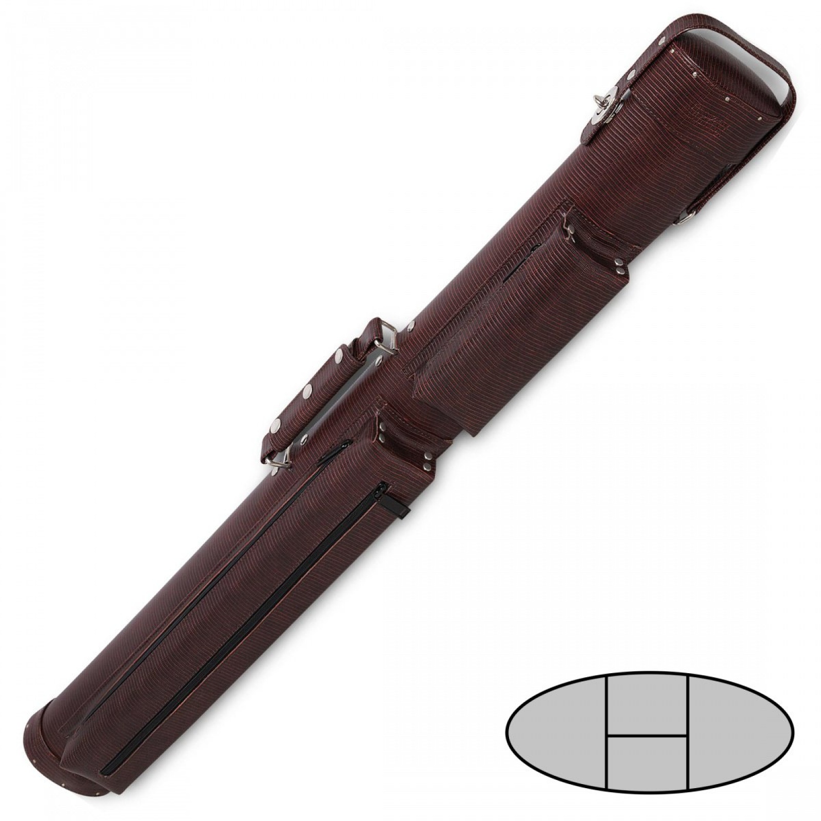 ТУБУС QK-S ESQUIRE 2X2 КОРИЧНЕВЫЙ