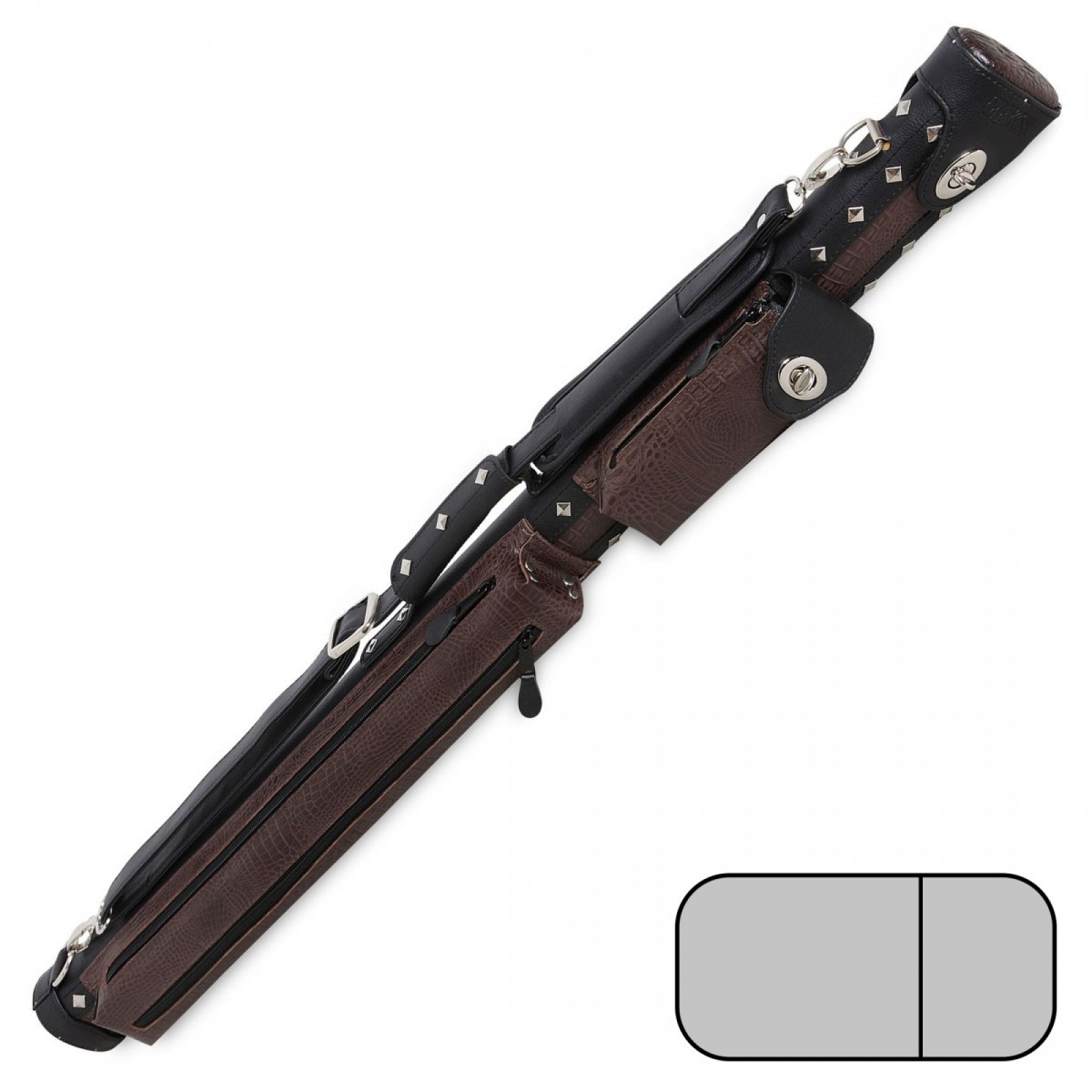 ТУБУС QK-S COWBOY 1X1 ЧЕРНО-КОРИЧНЕВЫЙ АЛЛИГАТОР