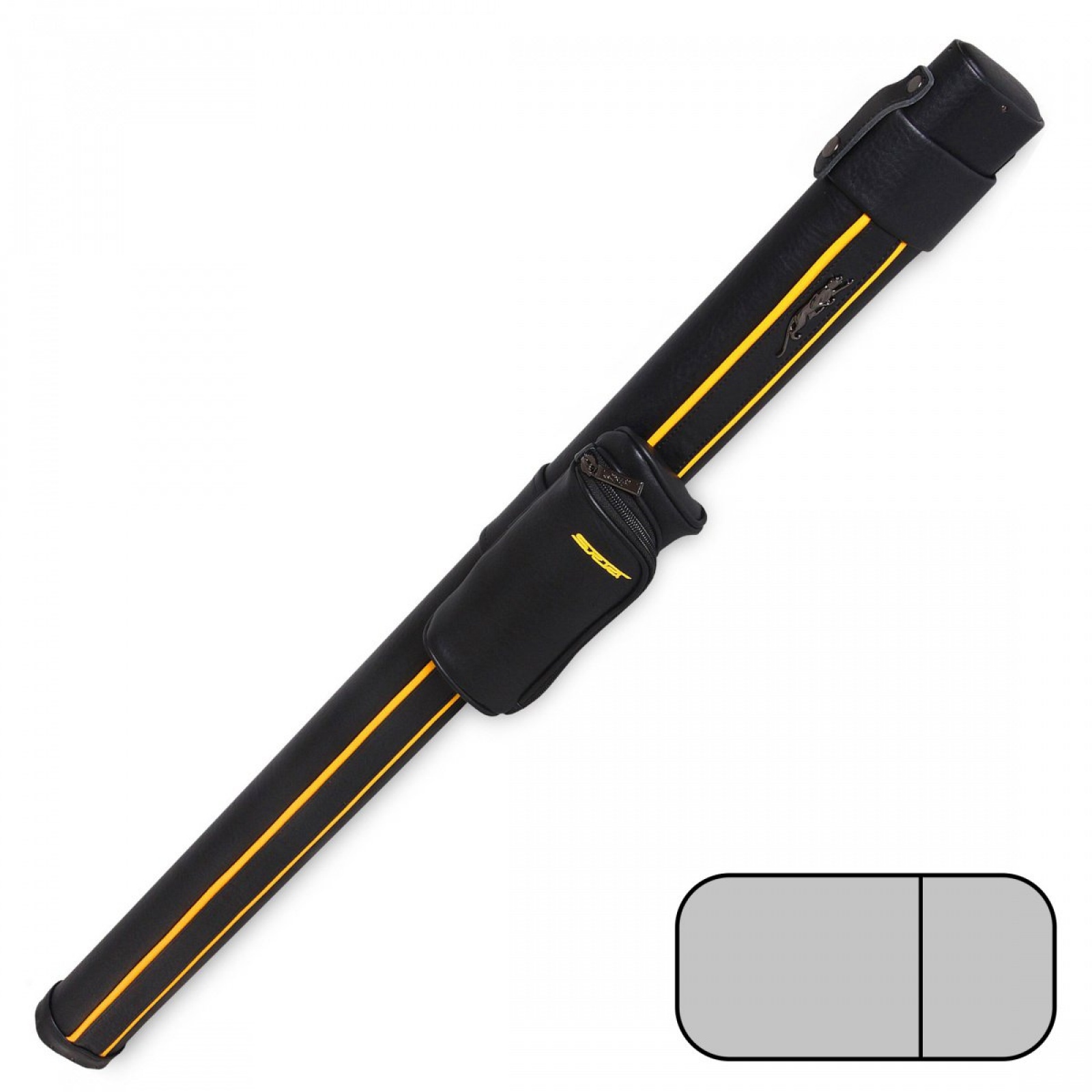 ТУБУС PREDATOR SPORT VELCRO 1X1 ЧЕРНЫЙ/ЖЁЛТЫЙ