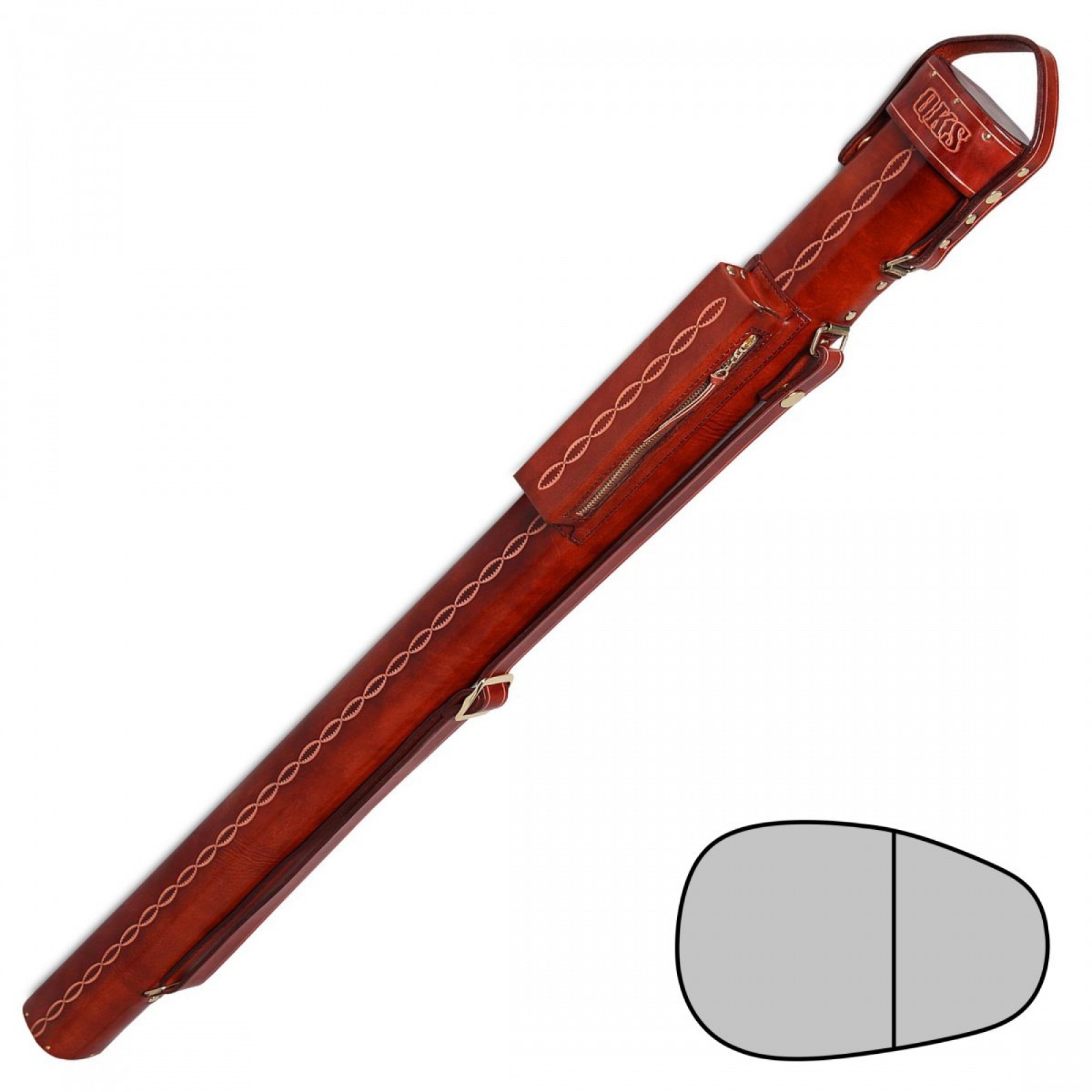 ТУБУС QK-S GRAND CAVALRY 1X1 КОРИЧНЕВЫЙ