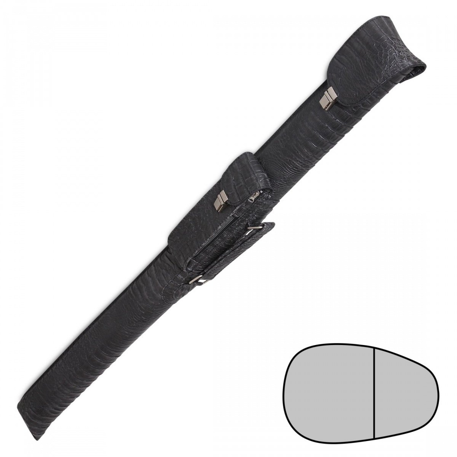 ТУБУС QK-S TOMAHAWK 1X1 ЧЕРНЫЙ АЛЛИГАТОР