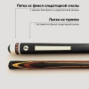 Кий Алексея Вараксина из эбена с напряженным запилом цветок 8-ми лучевой