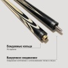 Кий Сергея Чухно из чёрного граба с белыми напряжёнными запилами (6-ти лучевой цветок)