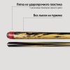 Кий А. Трегубенко из Лунного эбена с запилом корона 4-х лучевая удлиненная