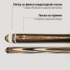 Кий Алексея Вараксина из кингвуда с запилом 8-ми лучевой цветок
