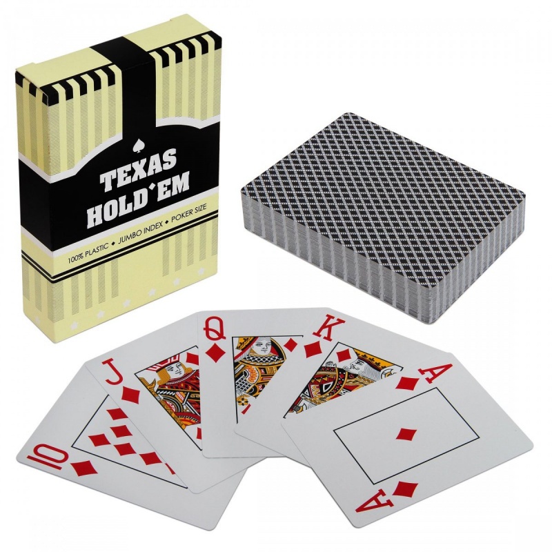 КАРТЫ ИГРАЛЬНЫЕ ПОКЕРНЫЕ TEXAS HOLDEM ЧЕРНАЯ РУБАШКА