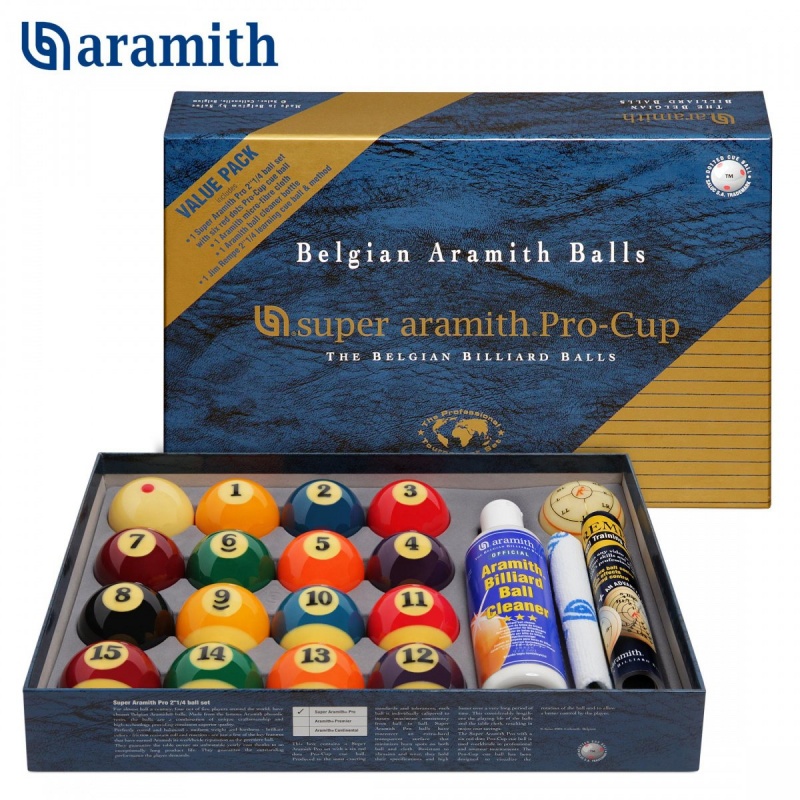 ШАРЫ SUPER ARAMITH PRO-CUP VALUE PACK POOL 57,2ММ