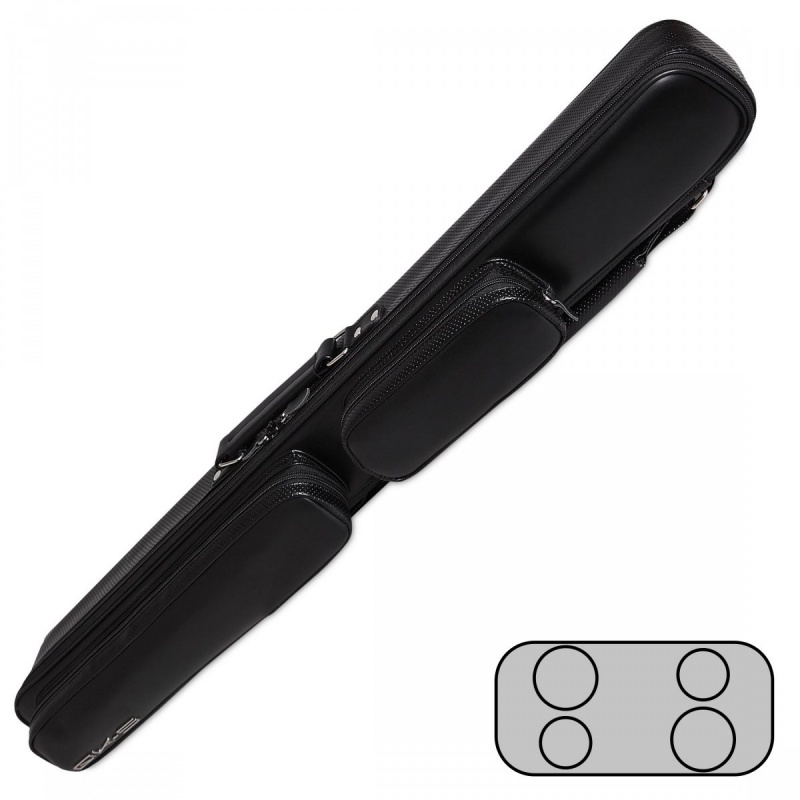 КЕЙС QK-S CAPTAIN 2X2 МАТОВЫЙ ЧЕРНЫЙ