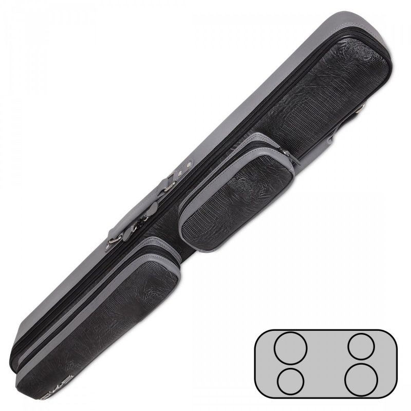 КЕЙС QK-S CAPTAIN 2X2 СЕРЫЙ АЛЛИГАТОР