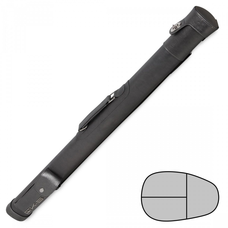 ТУБУС QK-S MUSKETEER 1X1 С ОТДЕЛЕНИЕМ ДЛЯ УДЛИНИТЕЛЯ СЕРЫЙ МЕТАЛЛИК